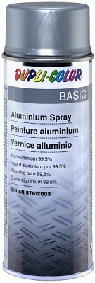 Эмаль аэрозольная Dupli-Color Basic алюминий мат 400 мл