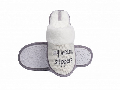 Тапки домашние Twins Solo 3 My Warm Slippers р.36/37 белый 