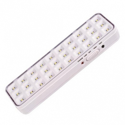 Світильник аварійний Eurolamp 30 LED білий EM-30SMD/2W