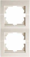 Рамка двомісна Lezard DERIY вертикальна кремовий 702-0300-152