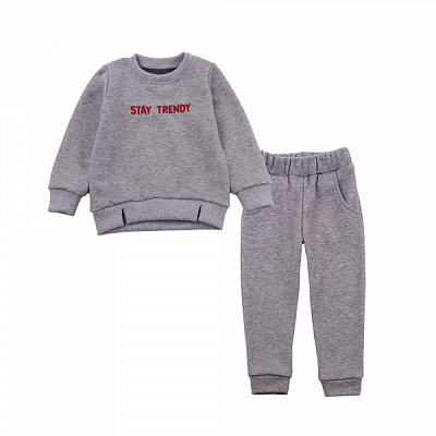 Комплект для дівчаток Фламінго р.116 сірий 454-323