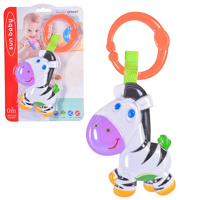 Игрушка-погремушка подвесная Зебра 588-10