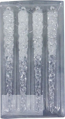 Декоративная подвеска Сосулька в наборе 4 шт. 16 см EPI-TW-CA20-23 