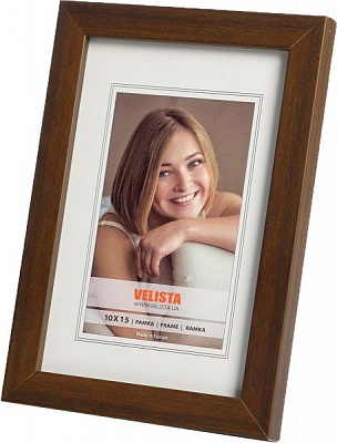 Рамка для фотографії зі склом Velista 15E-Q15113v 21х30 см чорно-коричневий