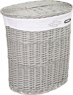 Кошик плетений Tony Bridge Basket з текстилем 51х37х56 см HQN20-4CD-1