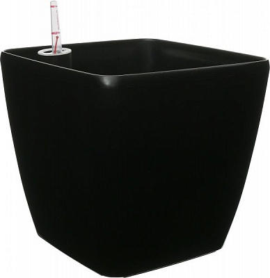 Горшок пластиковый Plastkon Flower Lover Quadrato черный квадратный 15л черный 