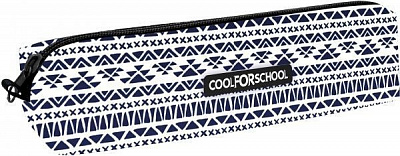 Пенал школьный мягкий Ornament CF85214 Cool For School бело-синий