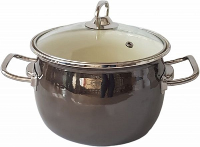 Кастрюля сферическая 3,5 л Металлик Idilia