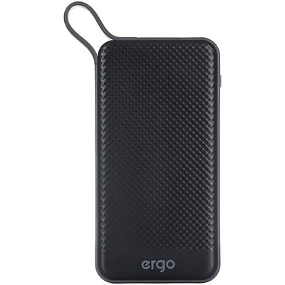 Зовнішній акумулятор (Powerbank) Ergo Type-C 10000 mAh black (LP-129)