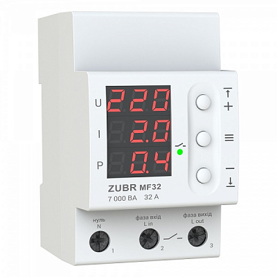 Реле напряжения ZUBR (многофункциональное) MF32
