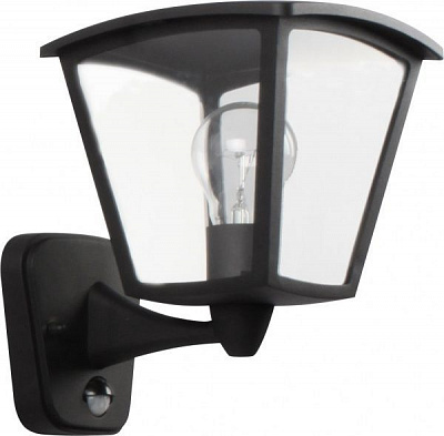 Светильник уличный настенный Blitz с датчиком движения E27 60 Вт IP44 черный 2056-11 