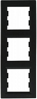 Рамка трехместная Schneider Electric Asfora вертикальная антрацит EPH5810371