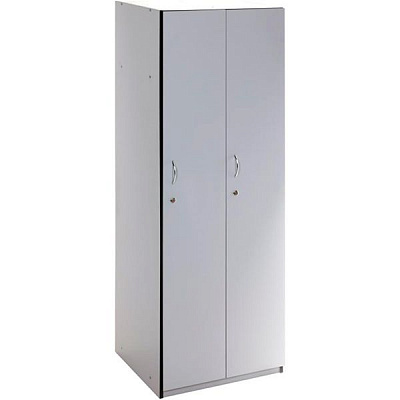 Шкаф Doros для раздевалки 1800х600х520 двойной серый