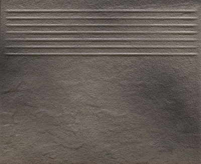 Клинкерная плитка Солар грей Ступенька структурная 30x30 Cersanit