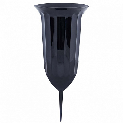 Вазон Алеана Флора зі штирем d16 см фігурний 2,2 л чорний