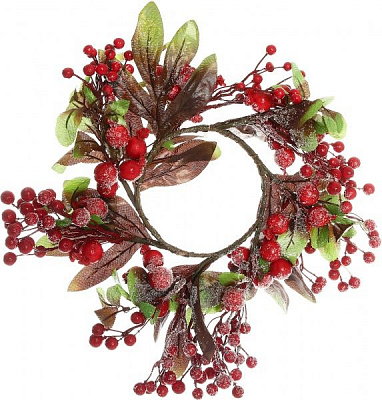 Веточка декоративная Кольцо с калиной RS1H762-1 