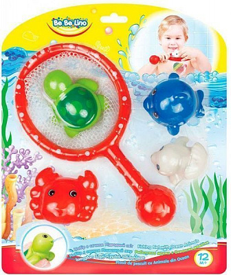 Игрушка-брызгалка Bebelino Подводный мир с сачком 58130