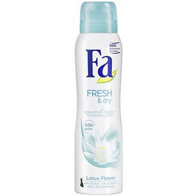 Спрей для тіла Fa Fresh & Dry Квітка лотоса 150 мл