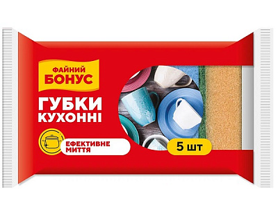 Губка Бонус 5 шт.