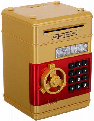 Сейф-скарбничка електронний дитячий золотий OTE0648258/golden