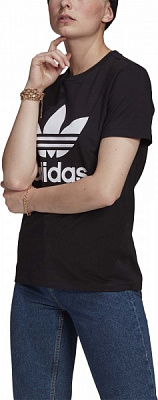 Футболка Adidas TREFOIL TEE GN2896 р.34 чорний