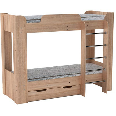 Кровать Компанит Твикс-2 70х190 см дуб сонома