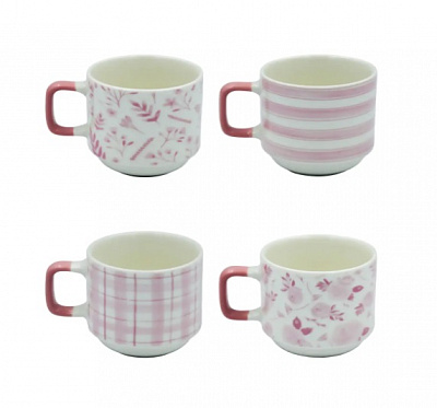 Чашка чайная Vittora Розовые занавески 270 мл VT-C-208270 в ассортименте