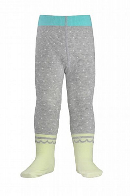 Колготки дитячі Conte-Kids Tip-Top 383 р.80-86 сіро-салатовий