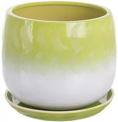 Горшок Viet Thanh Ceramic с блюдцем гармония 34х27 см VT.11273-1 