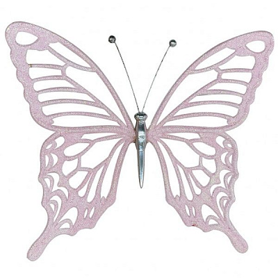 Прикраса новорічна MISLT Метелик середній 15x15 см J0003-8