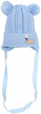 Шапочка дитяча для хлопчика Luna Kids р.36 темно-блакитний 2223