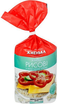 Хлібці ТМ Жменька рисові з морською сіллю 100 г (4820152180872)