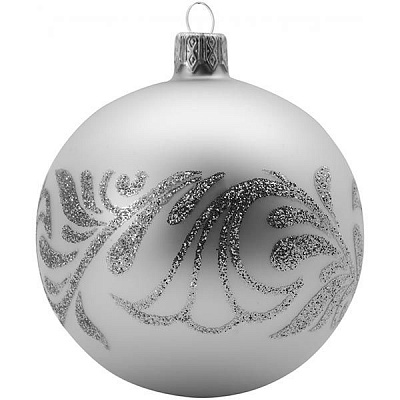 Куля скляна d80 3042Н срібний