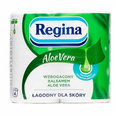 Паперові рушники Regina Aloe Vera 18 м тришаровий 4 шт.