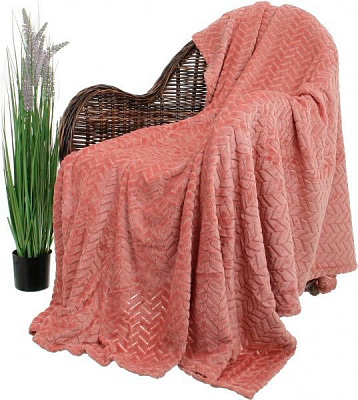 Плед Flannel Plush 200x220 см теракотовий La Nuit