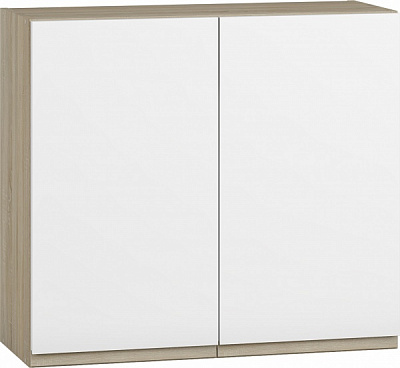 Шафа верхня МС Джетта 80х72х31,7 см, білий діамант/дуб сонома Грейд