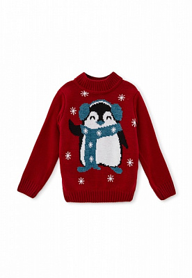 Джемпер детский унисекс ART KNIT Пингвин р.98-104 