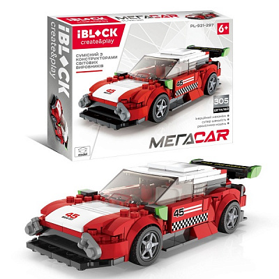 Конструктор Iblock МегаCar 305 деталей PL-921-297