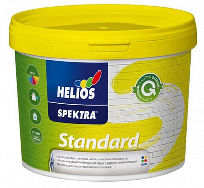 Фарба фасадна акрилова SPEKTRA Standart Pro база B1 мат біла 5л