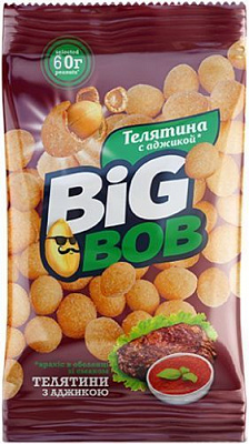 Арахис Big Bob в оболочке со вкусом телятины с аджикой 60 г 