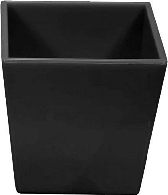 Кашпо Оранжерея для кактусів та сукулентів «Квадрат» квадратний 0,4л чорний
