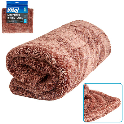 Полотенце из микрофибры для сушки 90x60 см VRJ-9060 BR Vitol 1 шт.