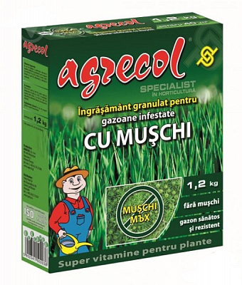 Добриво мінеральне Agrecol для газонів проти моху 1,2 кг
