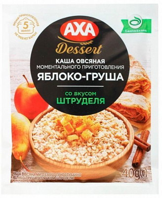 Каша AXA яблуко – груша зі смаком штруделю