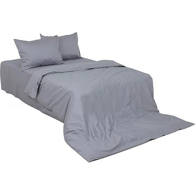Комплект постельного белья полуторный La Nuit Solid светло-серый