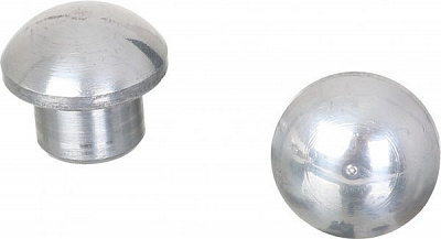 Заглушка леера Aluminica 2 шт. серебро (40307449)