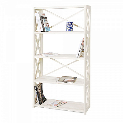 Стеллаж деревянный DDK Furniture 1600x800x300 мм белый (ran5_white) 