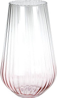 Ваза Plisse рожева 27 см Wrzesniak Glassworks