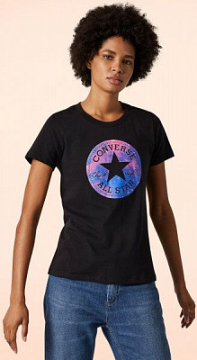 Футболка Converse GALAXY INFILL CHUCK PATCH TEE 10017055-001 L чорний