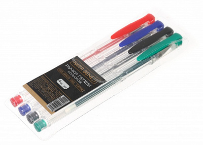 Набор ручек гелевых Nota Bene 4 шт. в ассортименте 